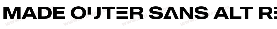 MADE Outer Sans Alt Regular PERSONAL USE字体转换